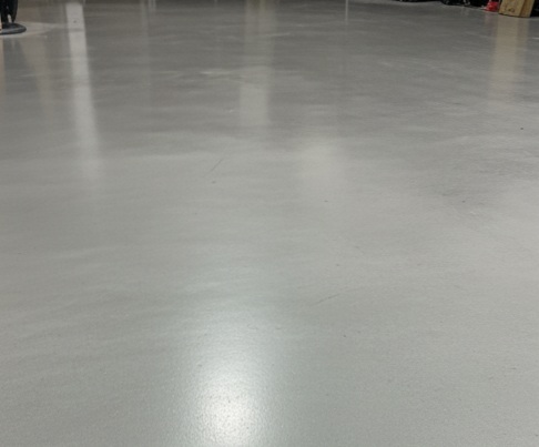 Cement floor after grinding by Floorify