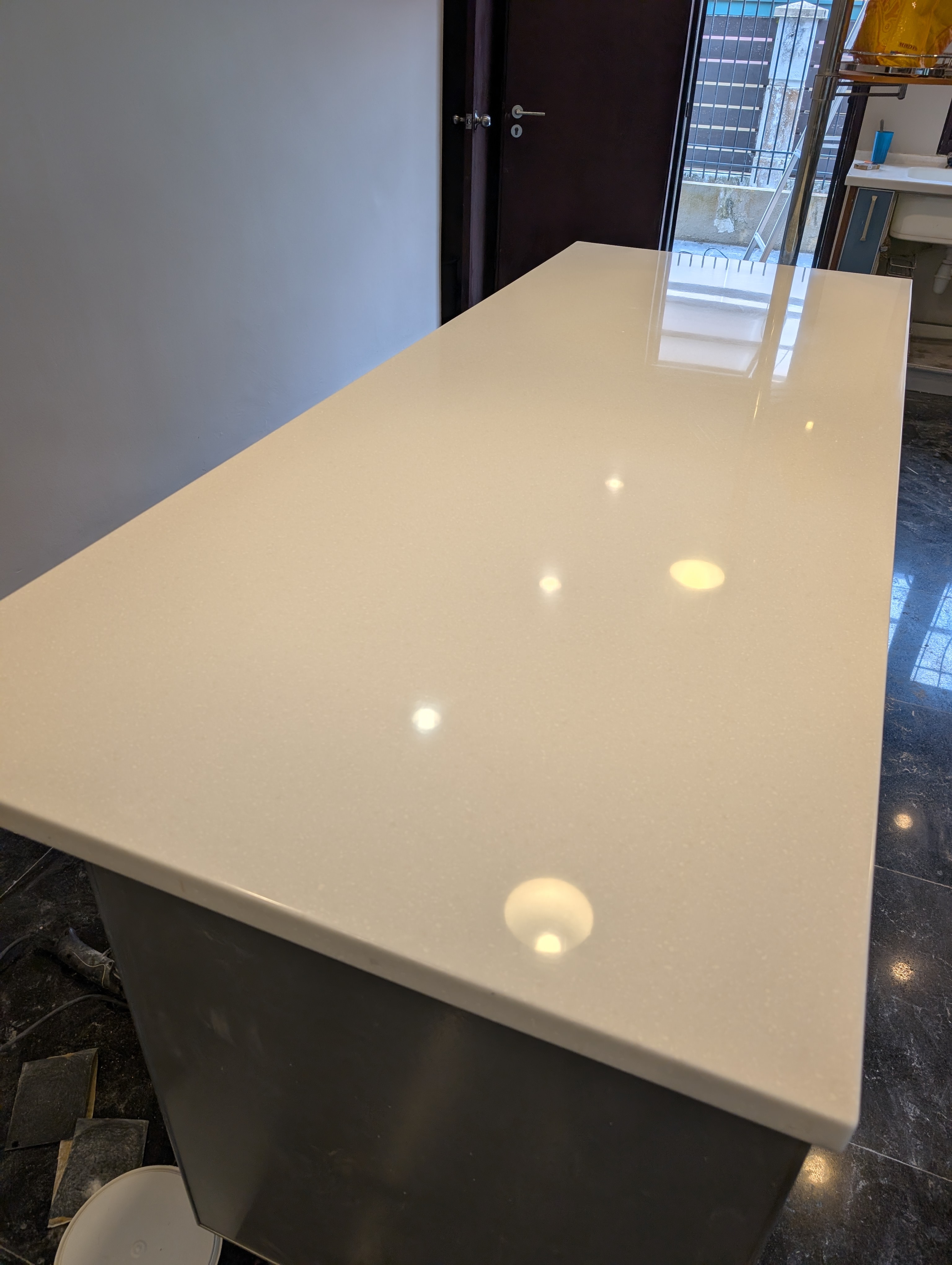 Table top after polishing