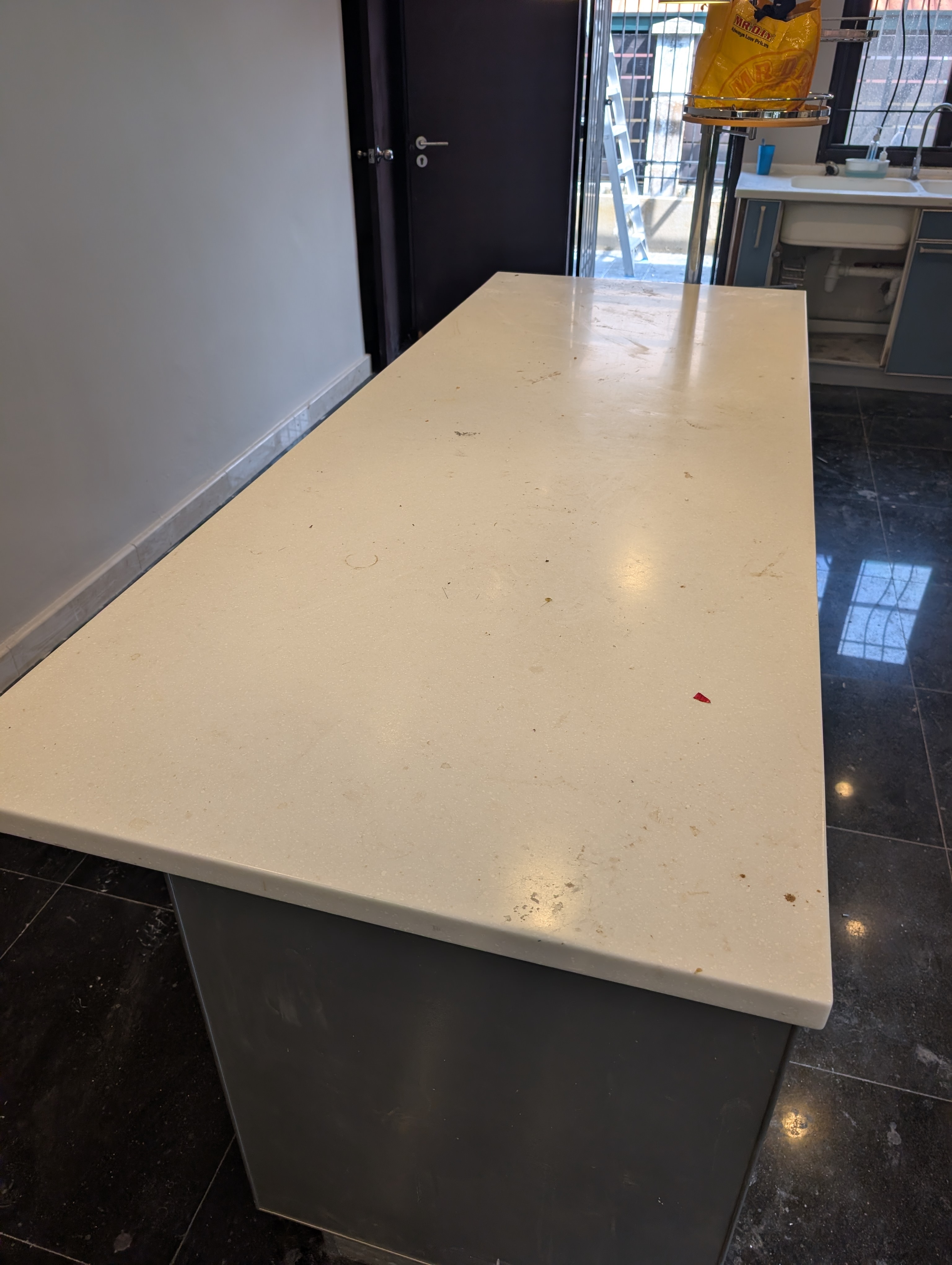 Table top before polishing